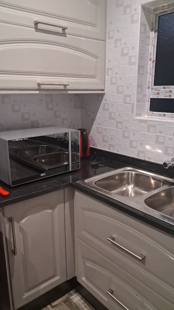 Fully equipped self-catering kitchen facilities at our guest house in Masvingo.