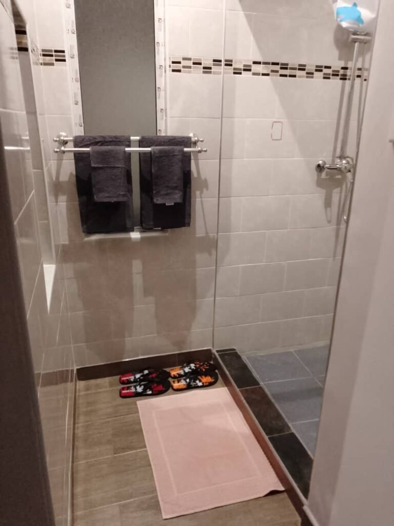 Modern and clean private bathroom in our guest house in Masvingo accommodations.